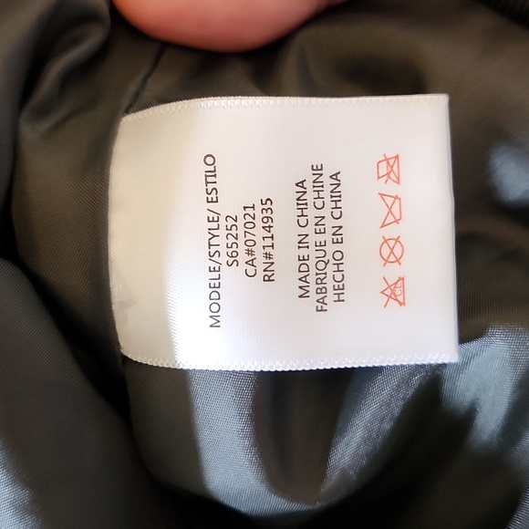 Women's R D Style Black Leather Look Tapered Jacket Size M  NWOT - Picture 5 of 8